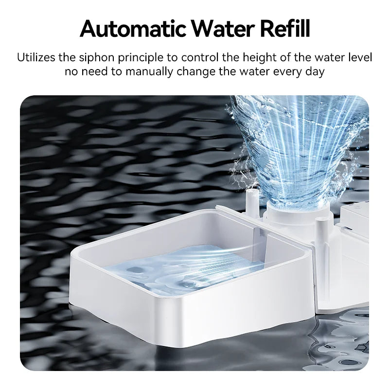 SmartPet DualCare Station – Comedero & Bebedero Automático 2 en 1 con Control Inteligente. DISPENSADOR de OCHO (08) litros de agua y CINCO (05) de comida.  